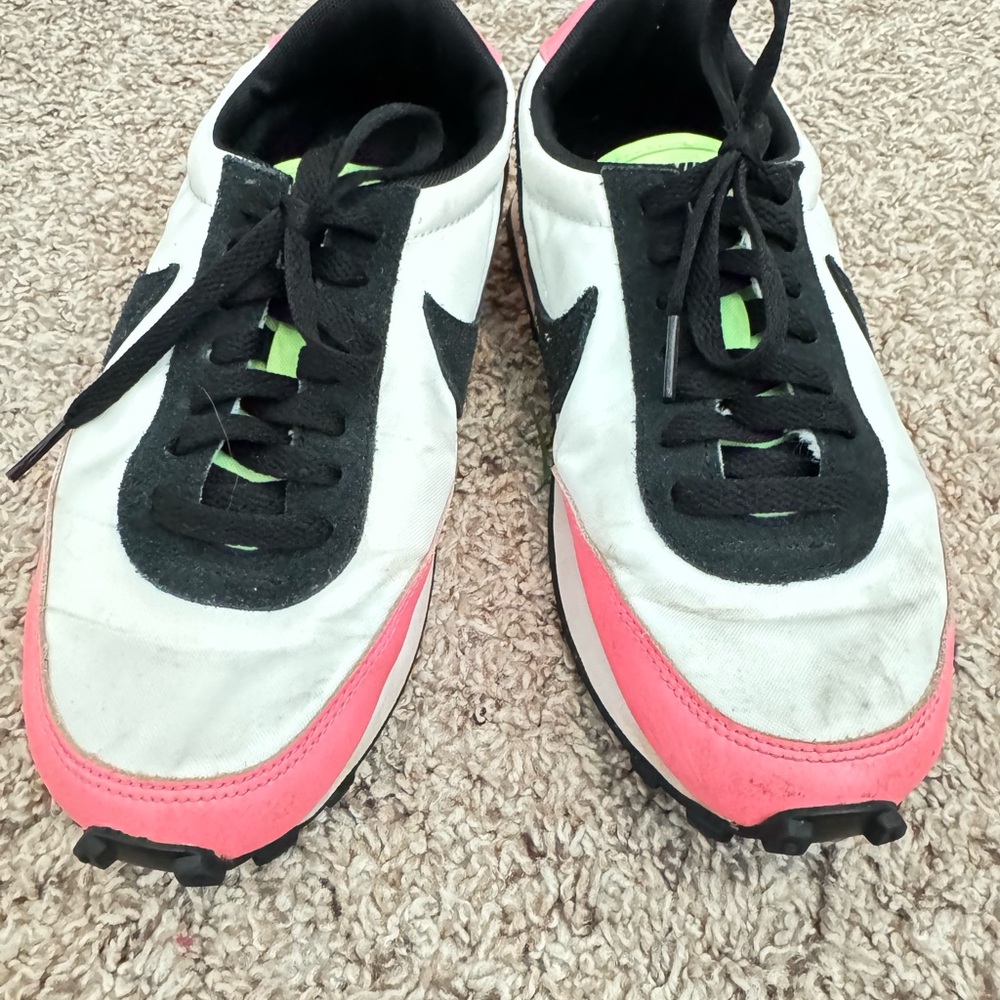 Nike White and Neon Colors Athletic Shoes - Picture 4 of 14